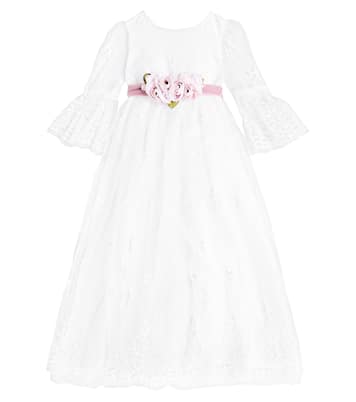 Verziertes Kleid aus Tüll | Monnalisa