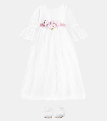 Verziertes Kleid aus Tüll | Monnalisa