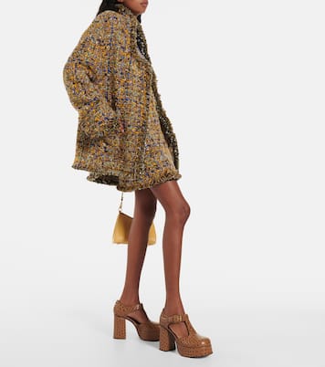 Croc-effect leather Mary Jane pumps | Etro