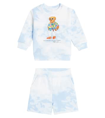 Baby Polo Bear sweatshirt and shorts set | Polo Ralph Lauren Kids