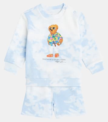 Baby Polo Bear sweatshirt and shorts set | Polo Ralph Lauren Kids