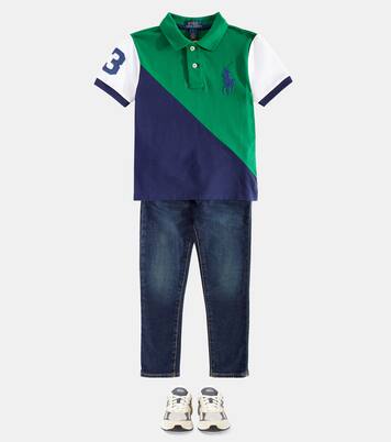 Logo cotton polo shirt in green - Polo Ralph Lauren Kids