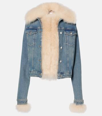 Chaqueta de denim con borrego | Blumarine