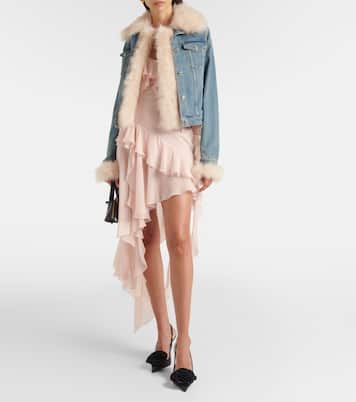 Chaqueta de denim con borrego | Blumarine