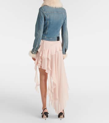Chaqueta de denim con borrego | Blumarine