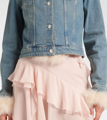 Chaqueta de denim con borrego | Blumarine