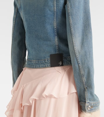 Chaqueta de denim con borrego | Blumarine