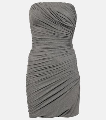 Draped strapless jersey minidress | The Attico