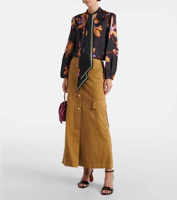 Printed silk twill top | Dorothee Schumacher
