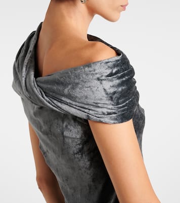 Robe Lola en velours | Rick Owens