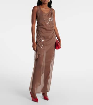 Robe longue à sequins | Jacques Wei