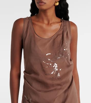 Robe longue à sequins | Jacques Wei
