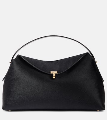 Sac T-Lock en cuir façon poulain | Toteme