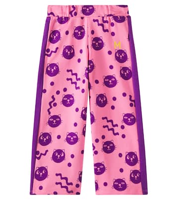 Pantalones deportivos Squiggly Cats de algodón | Mini Rodini