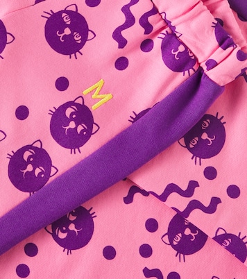 Pantalones deportivos Squiggly Cats de algodón | Mini Rodini