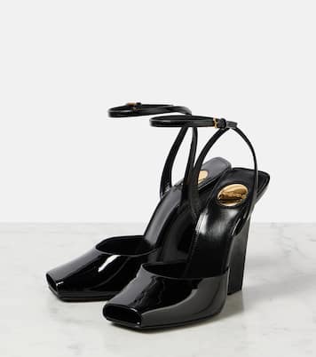 Sandali Scandale in vernice con zeppa | Saint Laurent