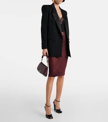 Sandali Scandale in vernice con zeppa | Saint Laurent