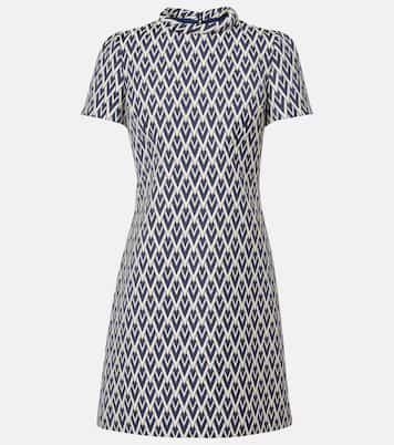 Wool jacquard minidress | Valentino
