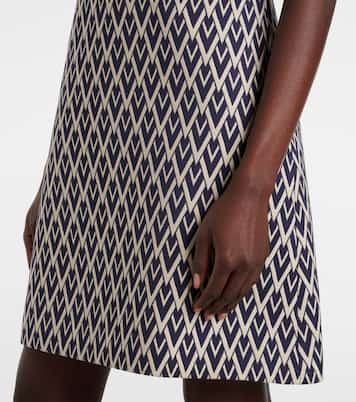 Wool jacquard minidress | Valentino
