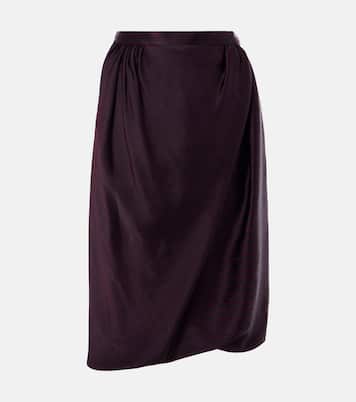 Falda midi drapeada Drunken a rayas | Vivienne Westwood