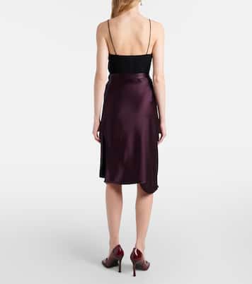 Falda midi drapeada Drunken a rayas | Vivienne Westwood