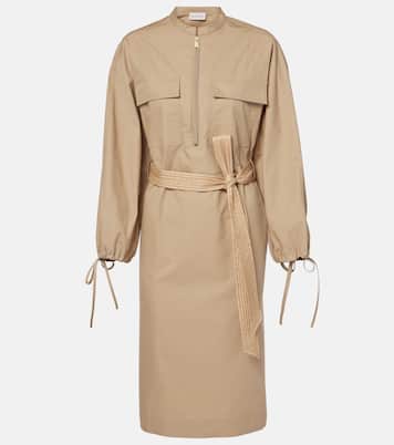 Abito midi in popeline di misto cotone | Moncler