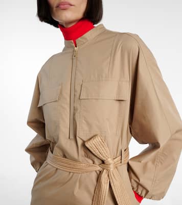 Abito midi in popeline di misto cotone | Moncler