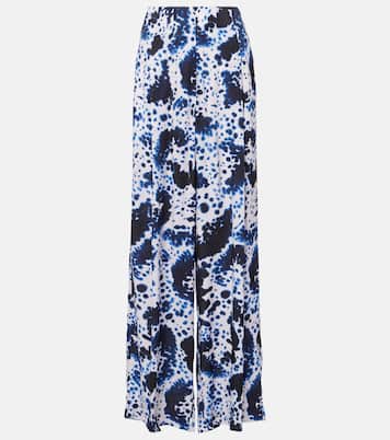 Pantalon ample à taille haute imprimé | Dries Van Noten