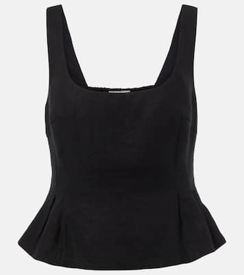 Rosalie peplum linen top | Posse