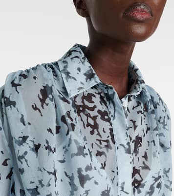 Jones printed chiffon shirt dress | Proenza Schouler