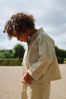 Frankie striped cotton overshirt | Konges Sløjd