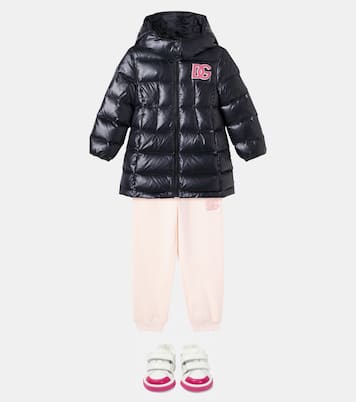 DG quilted down coat | Dolce&Gabbana Kids