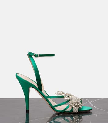 Ladycrush 100 crystal-embellished sandals | Valentino Garavani