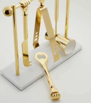 Barbell stainless steel barware set | Jonathan Adler