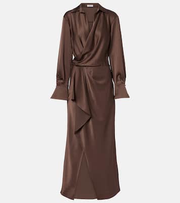Wickelkleid Talita aus Satin | Simkhai