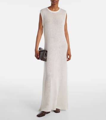 Madalena cashmere and silk maxi dress | Lisa Yang