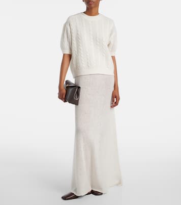 Madalena cashmere and silk maxi dress | Lisa Yang
