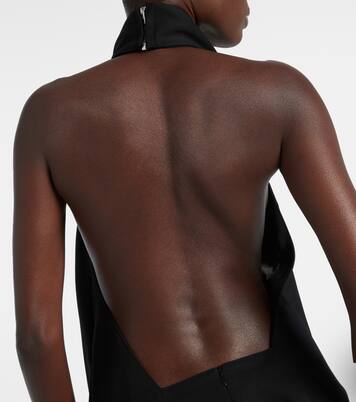 Asymmetric draped wool cocktail dress | Givenchy