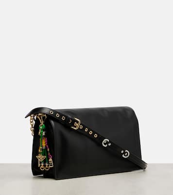 Soft Sound Large leather shoulder bag | Prada