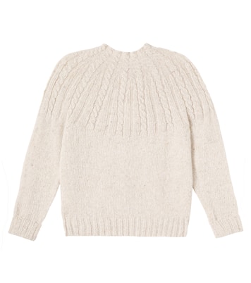 Cable-knit wool-blend sweater | Cozmo