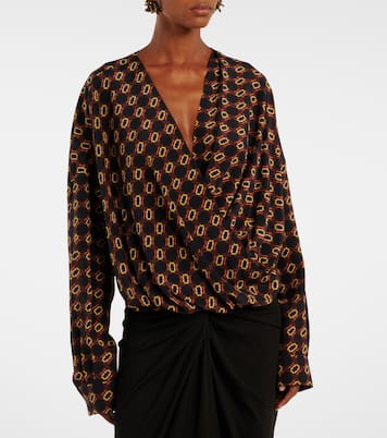 Bedruckte Bluse aus Seide | Dries Van Noten