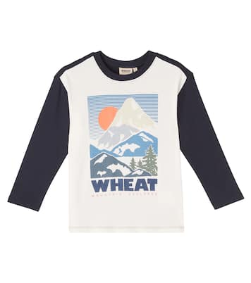 Bedrucktes Longsleeve Beck aus Baumwolle | Wheat