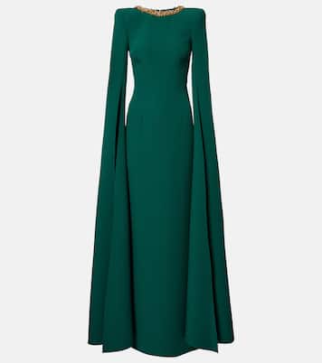 Embellished crêpe gown | Safiyaa