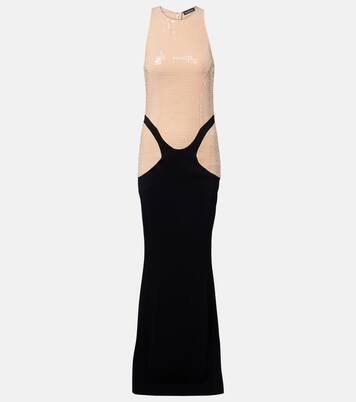 Sequined crêpe gown | Mugler