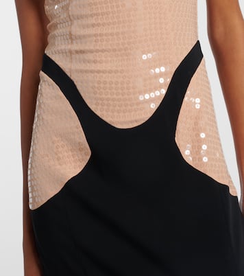 Sequined crêpe gown | Mugler