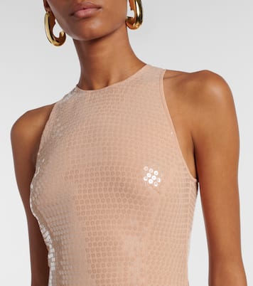 Sequined crêpe gown | Mugler