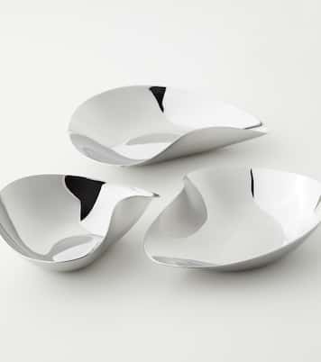 Indulgence set of 3 stainless steel snack bowls by Helle Damkjær | Georg Jensen