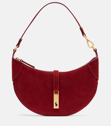 Borsa a spalla Polo ID Mini in suede | Polo Ralph Lauren