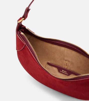 Borsa a spalla Polo ID Mini in suede | Polo Ralph Lauren
