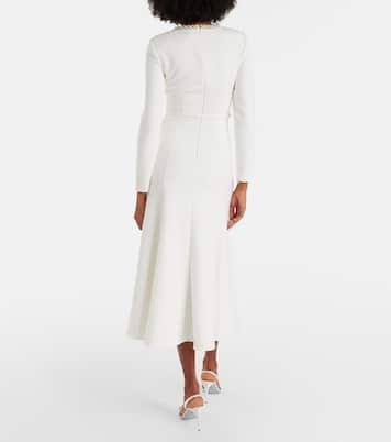 Crystal-embellished crêpe cocktail dress | Roland Mouret